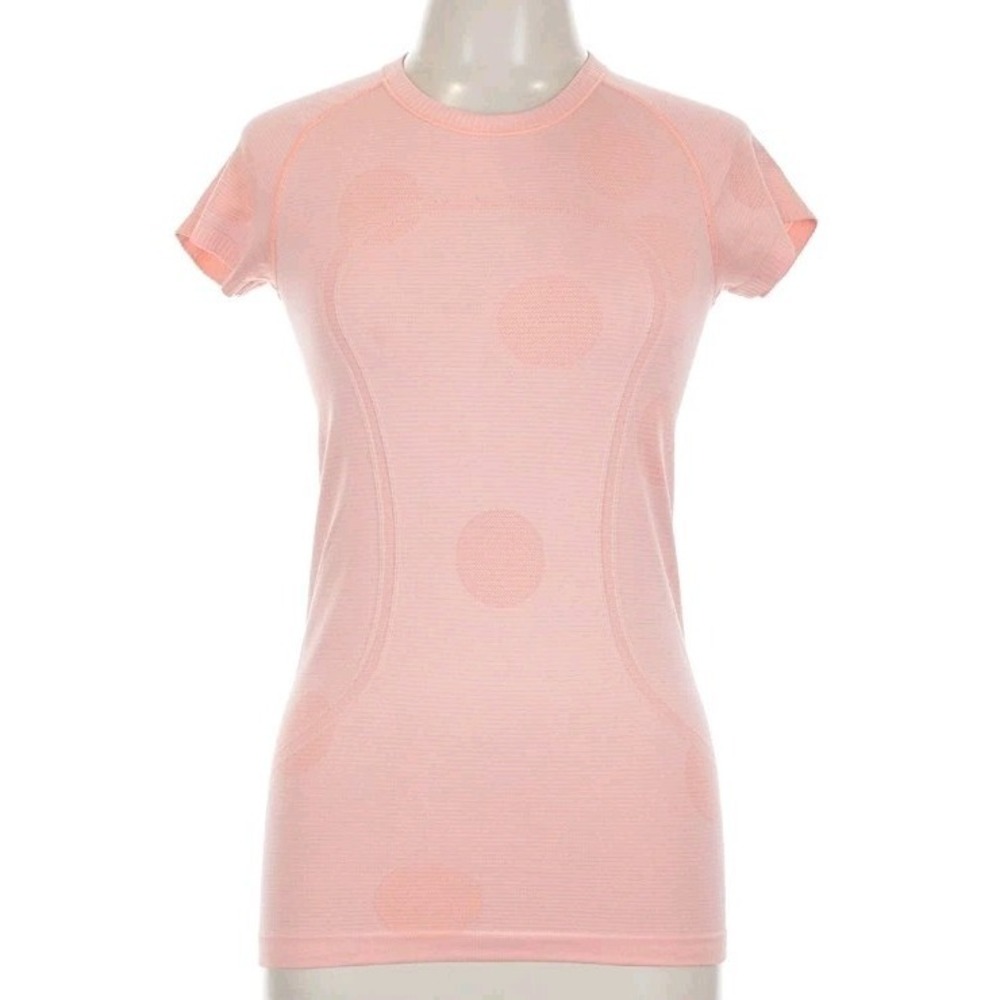 Lululemon Swiftly Tech Short Sleeve Crew Neck Tee Womens 8 Orange Performance